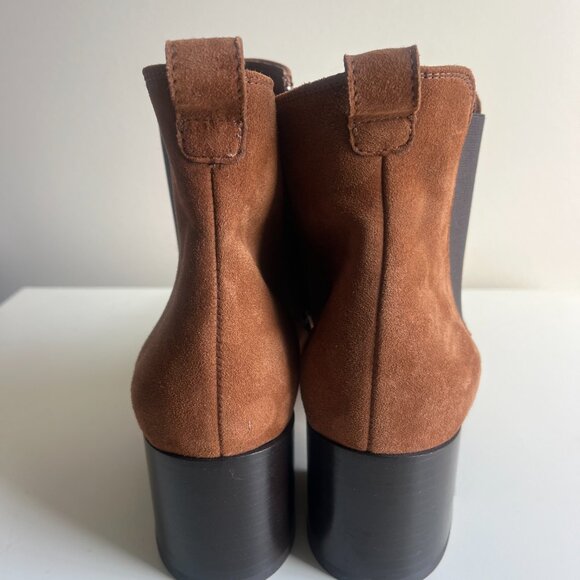 Paul Green Brown Suede Ankle Boots - Picture 5 of 9